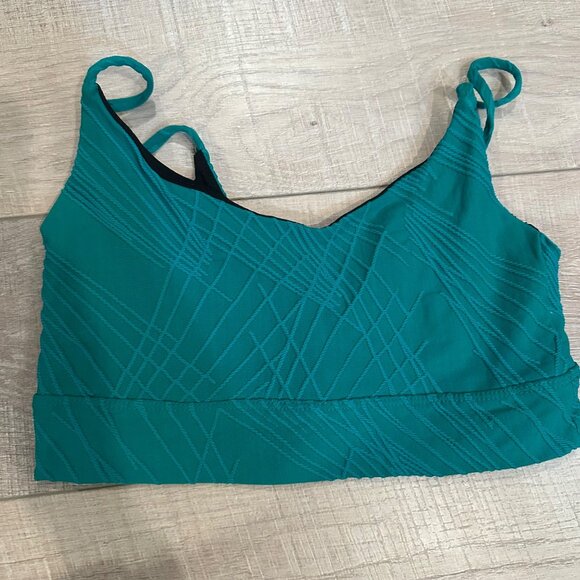 ONZIE WOMENS GREEN TEXTURED 2 PIECE LEGGINGS & SPORTS BRA M/L - Picture 10 of 12